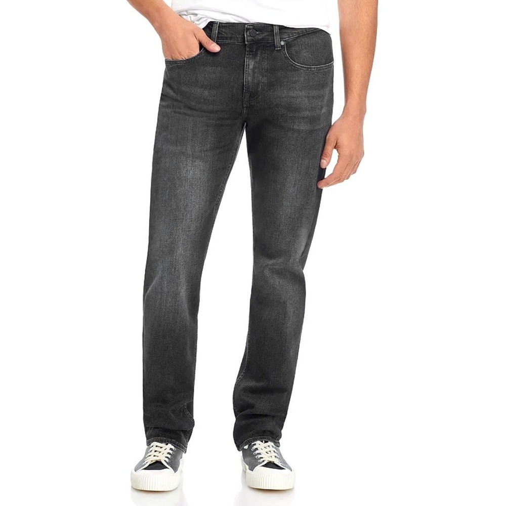 Seven For All Mankind The Straight Tapered Leg Jeans Mens 40/34 Gray Denim